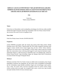 Dalam buku super complete (2018) karya nurdiana, menjaga dan mengamalkan persatuan dan kesatuan bisa dilakukan di mana pun berada, baik keluarga, lingkungan masyarakat. 89019070 Kertas Cadangan Penubuhan Docx