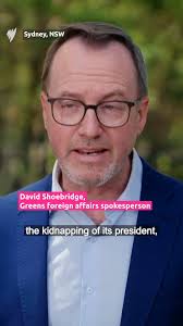 Greens foreign affairs spokesman David Shoebridge has described the United  States’ actions in Venezuela as "a gross breach of international law" that  he said put the world