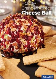 Holiday Cranberry Pecan Cheese Ball Walmart This Easy Holiday Appetizer Might Be The Best Cheese Ball You H Food Network Recipes Cheese Ball Recipes Snacks