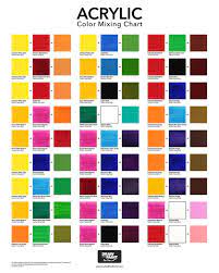 Acrylic Color Mixing Chart Free Pdf