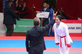 Iranian female karateka advances to final match of World Karate League -  IRNA English