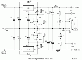 You can also use lm338 instead of lm317 which is also a variable voltage regulator having more current capacity. Adjustable Symmetrical Power Supply Using Lm317 And Lm337