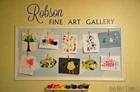Diy Children S Art Display Art Display Kids Displaying Childrens Artwork Childrens Art Display