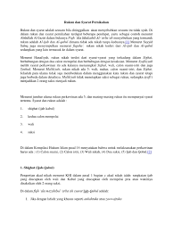 Rukun Dan Syarat Pernikahan