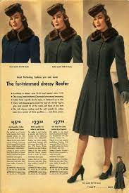 Fall Fashion Trends Of The 1940s A Fur Trim Adds A Note Of 1940s Elegance To This Slightly Flared Coat 1940s Fashion Fashion Fall Fashion Trends