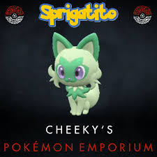 Legitimate 5 Max IV Shiny Sprigatito Pokemon Scarlet & Violet 