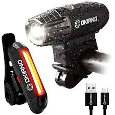 Usb Rechargeable Bike Light Set Super Bright 400 Lumens Bike Headlight 120 Lumens Led High Brightness Bike Headlight Rechargeable Bike Light Bike Lights Led