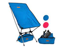 Trekology Compact Portable High Back Camping Chair With Head Rest Ultralight Backpacking Chair In A Bag Backpacking Chair Camping Chairs Toddler Rocking Chair