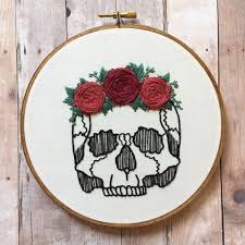 Check out our cross stitch patterns selection for the very best in unique or custom, handmade pieces from our sewing & needlecraft shops. Morbid Skeleton Embroidery Makes Death Look Pretty