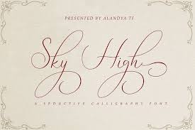 Enter some text in the box below, then click the preview button. Sky High Script 128515 Script Font Bundles Lettering Microsoft Word 2010 Wedding Invitation Cards