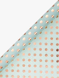 It was the perfect combination of soft and glam. John Lewis Partners Spot Gift Wrap 3m Mint Rose Gold