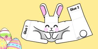 Start out by printing out the bunny templates onto card stock. Cute Easter Bunny Printable 3d Craft Teaching Resources
