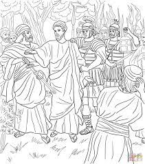 arrestation de jesus dans le jardin loisirs creatifs lies a la bible coloriage dessin paques lettre code