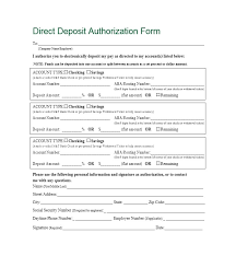 47 direct deposit authorization form templates templatearchive