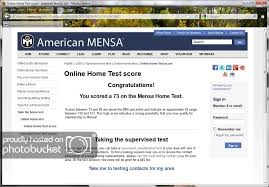 take the mensa test for free normally 18 and post your