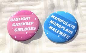 Girlboss and Malewife 3 Inch Button - Etsy Finland