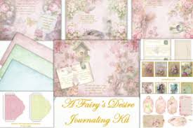 Karen has an amazing a collection of vintage art which she scans and generously shares with us each day. Fairy Journaling Kit Free Ephemera Graphic By The Paper Princess Creative Fabrica
