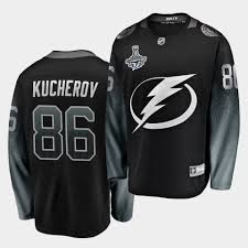 Nikita kucherov // 2016 stanley cup playoff highlights. Nikita Kucherov 86 Tampa Bay Lightning 2020 Stanley Cup Champions Alternate Black Jersey Men