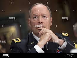 Gen. Keith B. Alexander, director of the National Security Agency and head  of the U.S. Cyber Command, arrives