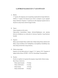 Contoh surat undangan bahasa inggris contoh surat undangan acara via goodreads.com. Laporan Kagiatan 17 Agustusan Docx