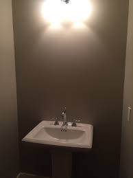 glass shelf over pedestal sink?