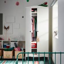 Smagora Dulap De Haine Alb Ikea In 2020 Ikea Shelves Storage Spaces