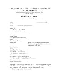 Simak artikel berikut tentang contoh surat pernyataan terbaru 2021! Http Dpmptsp Inhilkab Go Id Wp Content Uploads 2017 12 Formulir Permohonan Daftar Usaha Pariwista Pdf