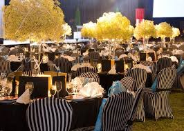 Black And White Striped Spandex Chair Covers Runway Romance Striped Chair Chair Covers Black And White Dining Room