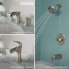 Jaida expresses grace and elegance with soft, sleek lines and subtle traditional styling cues. Pfister Lf 049 Jdgs Jaida Waterfall Widespread Bathroom Sink Faucet Spot Defe