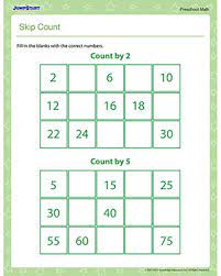 Skip Count Free Skip Counting Worksheet For Preschool Jumpstart