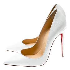 Christian Louboutin White Crocodile Leather So Kate Pointed Toe Pumps Size 38 5 Christian Louboutin Tlc