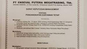 Surat keputusan no.:tentang pengangkatan karyawan tetapmenimbang: Pinjaman Kta Bri Untuk Karyawan Tetap Pns Dan Pensiunan