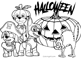 These free, printable halloween coloring pages are fun for kids during the halloween holiday season. Paw Patrol Coloring Pages Coloringall