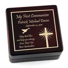 Find first communion gifts for girls and boys, personalized first communion gifts, first communion jewelry, personalized catholic bibles, keepsake boxes, first communion rosaries and much more. What Is An Appropriate Gift For A First Holy Communion Memorable Gifts Blog Personalized Engraved Unique Gift Ideas