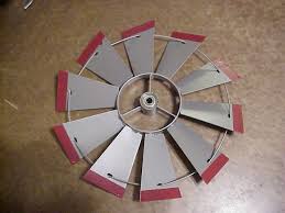 Fan 24 Only Replacement Part Silver With Red Tips 8 Ft Windmill 18 18d1 Windmill Decorative Windmills Metal Projects