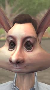 White Bunny Guy Cartoon