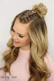 Trend Watch Mohawk Braid Into Top Knot Half Up Hairstyles Hair Styles Overnight Hairstyles Hair Styles 2016
