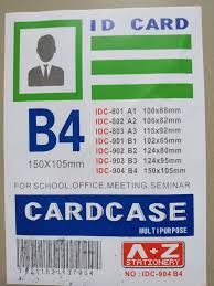 Tentunya memang harus menggunakan ukuran ini sih, supaya anda mudah dalam mencetaknya. Jual Card Case B4 Glue Card Name Tag Tebal Pvc Tempat Id Card Kota Surabaya Mitrapersada Tokopedia