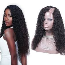 No damage your natural hair. Kinky Curly Indian Hair U Part Wigs