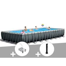 Kit Piscine Tubulaire Intex Ultra Xtr Frame Rectangulaire 9 75 X 4 88 X 1 32 M Robot Nettoyeur Douche Solaire Achat Vente Piscine Kit Piscine Tubulaire Intex Cdiscount