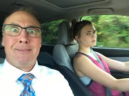 AUDREY DRIVING DAD to get snow cones! KWTV