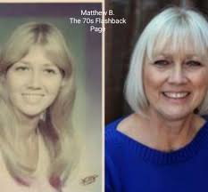 My late wife, first day of school, 1951.