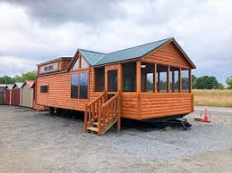The deluxe cabin is available in both lofted (gambrel) and utility shed (gable) roof line. Modular Prefab Cabins Factory Direct Pre Built Cabin Factory Built Cabins
