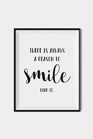 Black And White Wall Art Printable Quote Print Smile Digital Download Art Printable Wall Art Etsy Quote Prints Quote Posters Wall Art Quotes