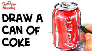 Letraset promarker cool grey 2 and cool. How To Draw A Can Of Coke Youtube