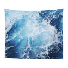 Hang one or ten in your pad for a reminder of the salt life. Blue Ocean Surf Wall Tapestry Beach Surf Decor By Nature City Co