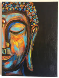 Black And White Acrylic Painting Buddha Buddha Painting Buddha Wall Art Boho Decor Buddha Face Zen Art Canvas Painting Buddha Decor Gi Buddha Art Painting Meditation Art Buddha Painting Canvas