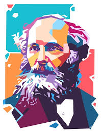 James Clerk Maxwell art by Hantamrata Wall Art