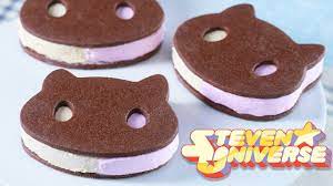 Soak knox gelatine in cold water. Cookie Cat Ice Cream Sandwiches Steven Universe Nerdy Nummies Youtube