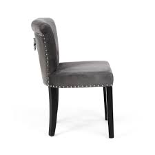 Besides good quality brands, you'll also find plenty of discounts when you shop for velvet dining chair during big sales. Sandringham Brushed Grey Velvet Dining Chair Pull Handle Knocker